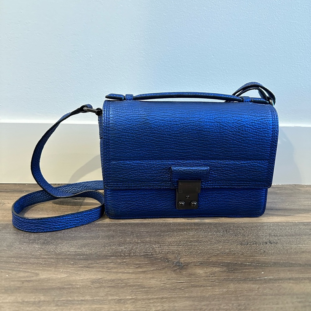 3.1 Phillip Lim Pashli Crossbody Bag in Metallic Blue